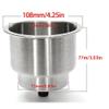 4pcs Stainless Steel Cup Drink Holder with Drain Marine Boat RV Camper Universal Drinks Holders for Marine Yacht Truck RV view 2