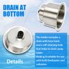 4pcs Stainless Steel Cup Drink Holder with Drain Marine Boat RV Camper Universal Drinks Holders for Marine Yacht Truck RV view 4