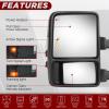 Perfit Zone Tow Mirrors for 1999-2007 Ford F250 F350 F450 F550 Super Duty view 2