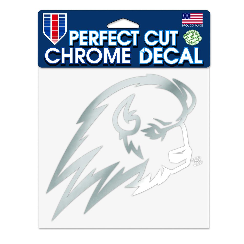 WinCraft Dixie State Trailblazers Official 0 4" x Chrome Automotive Car Decal 6x6 669001