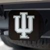 FANMATS 25023 Indiana Hooisers Black Metal Hitch Cover with Metal Chrome 3D Emblem view 2