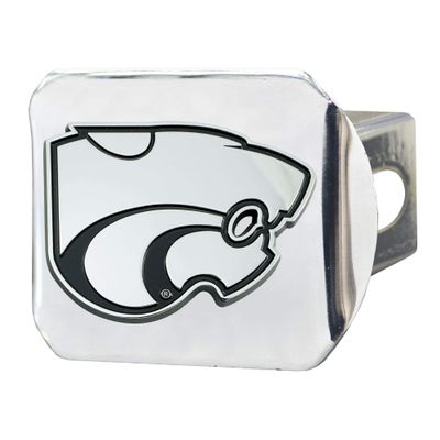FANMATS 25050 Kansas State Wildcats Chrome Metal Hitch Cover with Chrome Metal 3D Emblem