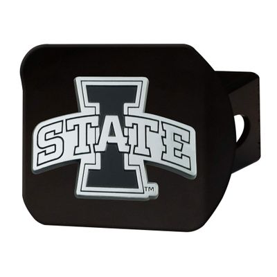 FANMATS 25034 Iowa State Cyclones Black Metal Hitch Cover with Metal Chrome 3D Emblem