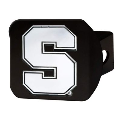 FANMATS 25097 Syracuse Orange Black Metal Hitch Cover with Metal Chrome 3D Emblem