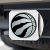 FANMATS 25125 Toronto Raptors Chrome Metal Hitch Cover with Chrome Metal 3D Emblem view 2