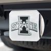FANMATS 25040 Iowa State Cyclones Chrome Metal Hitch Cover with Chrome Metal 3D Emblem view 2