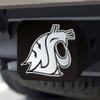 FANMATS 22850 Washington State Cougars Black Metal Hitch Cover with Metal Chrome 3D Emblem view 2