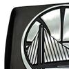 FANMATS 22850 Washington State Cougars Black Metal Hitch Cover with Metal Chrome 3D Emblem view 3