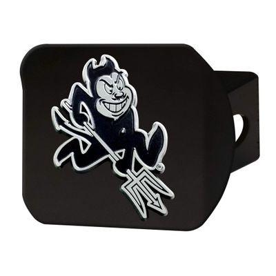FANMATS 25694 Arizona State Sun Devils Black Metal Hitch Cover with Metal Chrome 3D Emblem