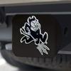 FANMATS 25694 Arizona State Sun Devils Black Metal Hitch Cover with Metal Chrome 3D Emblem view 2