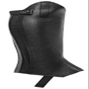 Jacson Leather Short Chaps Leather Short Chaps Leather Black SW 583938