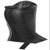 Jacson Leather Short Chaps Leather Short Chaps Leather Black M 583935