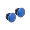 Origin8 Alloy Road Push-in Bar End Plugs (Anodized Blue, 25mm) view 1