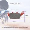 MEXITAL 1 pair Motorbike Rear Ceramic Organic Brake Pads for TRIUMPH Daytona 675 (06-12)/Daytona 675 R (11-12) view 2