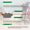 MEXITAL 1 pair Motorbike Rear Ceramic Organic Brake Pads for TRIUMPH Daytona 675 (06-12)/Daytona 675 R (11-12) view 3