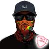 Obacle Motorcycle Face Mask Sun UV Dust Wind Protection Tube Mask Seamless Bandana Face Mask for Men Women Bike Riding Cycling Biker Fishing Outdoor Festival (Brown Sharp Face with Colorful Cigar) view 2