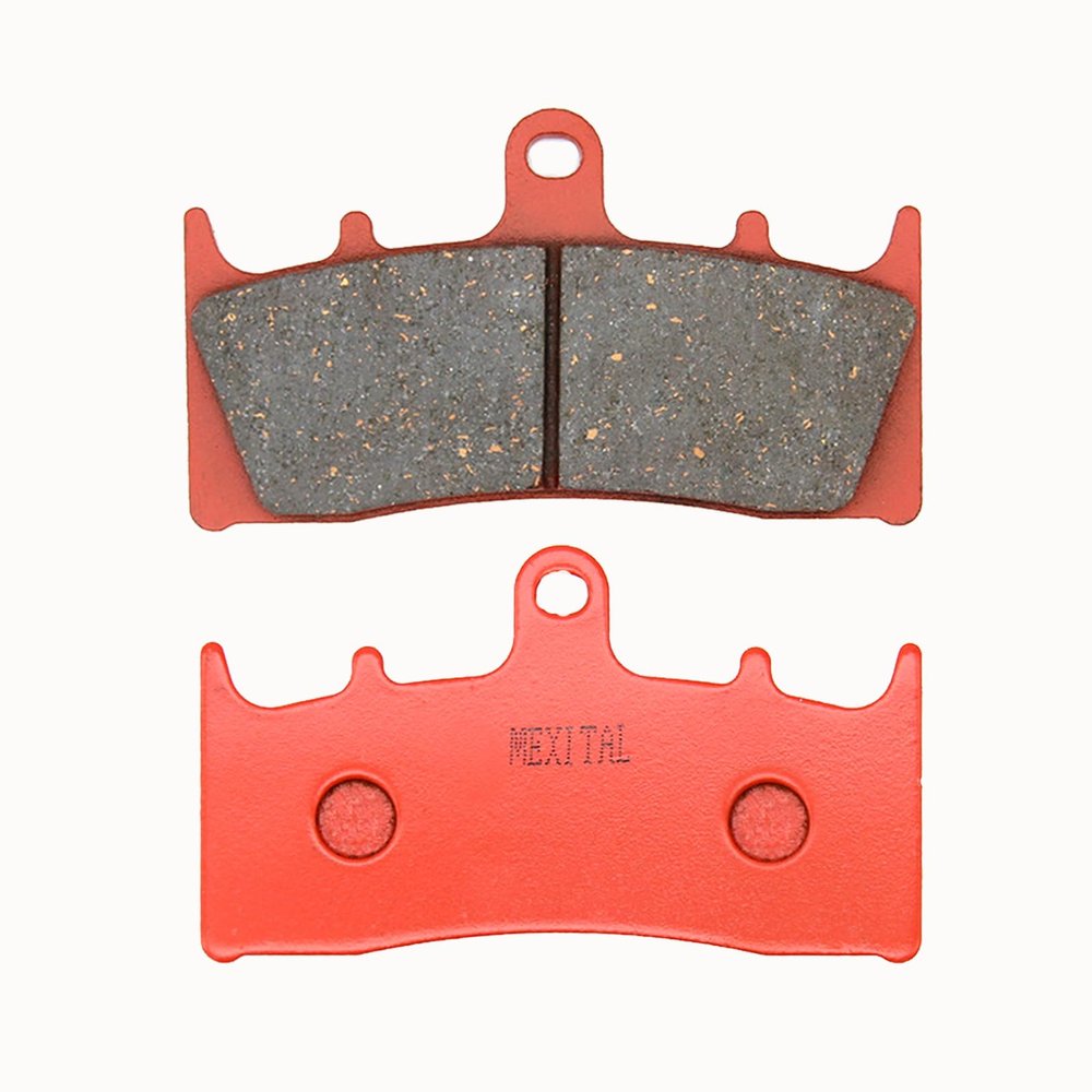 MEXITAL 1 pair Motorbike Front Ceramic Organic Brake Pads for Kawasaki Ninja ZX-7R (ZX 750 P1-P8) (1996-2003)