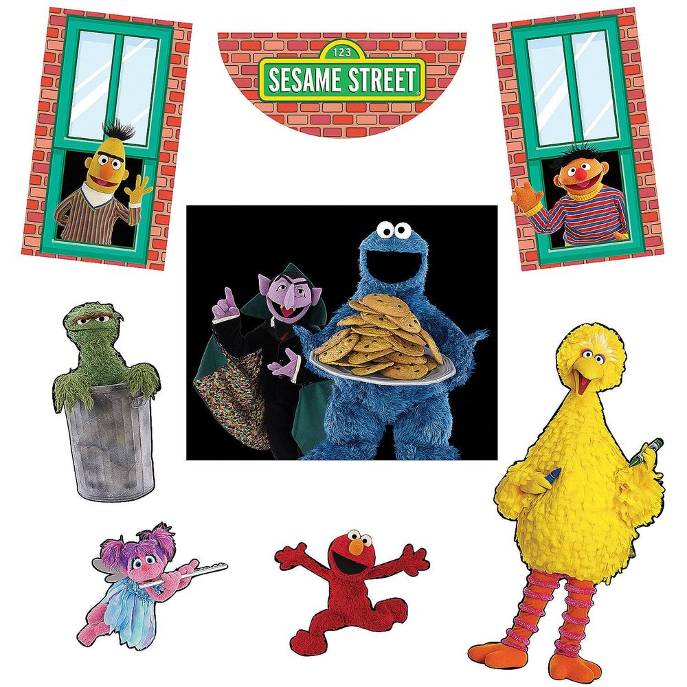 Sesame Street Trunk or Treat Decorations for Car, Official Sesame Street Car Trunk Decorations for Halloween, Kit with Themed Panels for Cars and SUVs