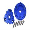 Aluminum Trasmission Cush Drive Housing For Traxxas 1:10 E-Revo 2.0 VXL Brushless 86086-4/1:5 X Maxx 8S Monster Truck 77086-4 - 1 Set Blue view 1