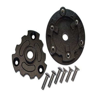 Aluminum Trasmission Cush Drive Housing For Traxxas 1:10 E-Revo 2.0 VXL Brushless 86086-4/1:5 X Maxx 8S Monster Truck 77086-4 - 1 Set Black