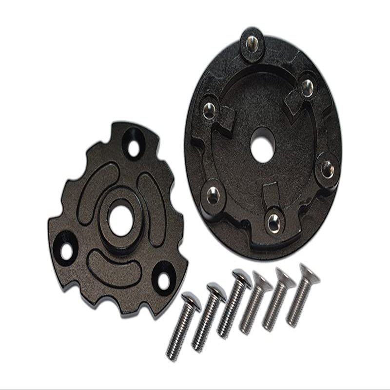 Aluminum Trasmission Cush Drive Housing For Traxxas 1:10 E-Revo 2.0 VXL Brushless 86086-4/1:5 X Maxx 8S Monster Truck 77086-4 - 1 Set Black