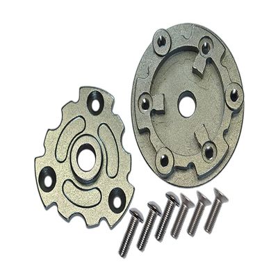 Aluminum Trasmission Cush Drive Housing For Traxxas 1:10 E-Revo 2.0 VXL Brushless 86086-4/1:5 X Maxx 8S Monster Truck 77086-4 - 1 Set Gray Silver