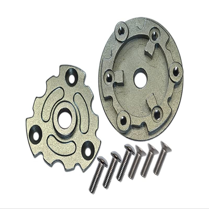 Aluminum Trasmission Cush Drive Housing For Traxxas 1:10 E-Revo 2.0 VXL Brushless 86086-4/1:5 X Maxx 8S Monster Truck 77086-4 - 1 Set Gray Silver