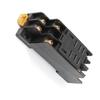 Aexit Black Plastic Electrical PTF08A PTF-08A Mini Relay Plugs Socket Base view 1