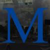 Applicable Pun Mu Greek Letter M - Vinyl Decal for Outdoor Use on Cars, ATV, Boats, Windows and More - Blue 10 Inches Tall view 2