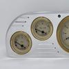 Dolphin Gauges Compatible with 1957 1958 1959 1960 Ford Truck 6 Gauge Dash Cluster Panel Set Programmable Gold Bezel view 2