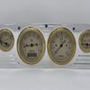 Dolphin Gauges Compatible with 1957 1958 1959 1960 Ford Truck 6 Gauge Dash Cluster Panel Set Programmable Gold Bezel view 3