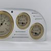 Dolphin Gauges Compatible with 1957 1958 1959 1960 Ford Truck 6 Gauge Dash Cluster Panel Set Programmable Gold Bezel view 4