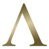 Applicable Pun Lambda Greek Letter - Vinyl Decal for Outdoor Use on Cars, ATV, Boats, Windows and More - Gold 4 Inches Tall view 1