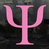 Applicable Pun Psi Greek Letter - Vinyl Decal for Outdoor Use on Cars, ATV, Boats, Windows and More - Light Pink 9 Inches Tall view 2