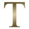 Applicable Pun Tau Greek Letter T - Vinyl Decal for Outdoor Use on Cars, ATV, Boats, Windows and More - Gold 5 Inches Tall view 1