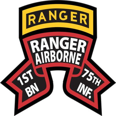 1st Battalion 75th (RGT) Ranger Airborne Decal 2 Pack 5.5"