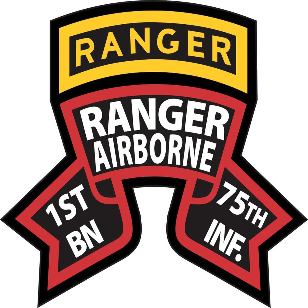1st Battalion 75th (RGT) Ranger Airborne Decal 2 Pack 5.5"