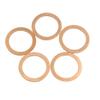 X AUTOHAUX 5pcs 24mm Inner Diameter Copper Washers Flat Sealing Gaskets Rings view 1