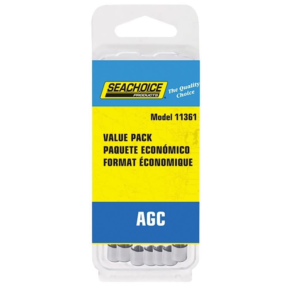 SeaChoice 11361; Agc Fuse Value Pack 5X5 25-Piece Made by SeaChoice