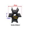 Boat Motor Water Pump Impeller 3B2-65021-1 3B2-65021-0 M 47-8037481 8037481 Sierra 18-8920 Compatible with Nissan Tohatsu Mercury Mercrusier Outboard 8HP 9.8HP F8-04000200 Engine view 3