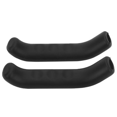 Dilwe Brake Lever Cover, 1 Pair Silicone Anti-Slip Brake Lever Sleeve Brake Handle Lever for Most Mountain Road Bikes (Black)