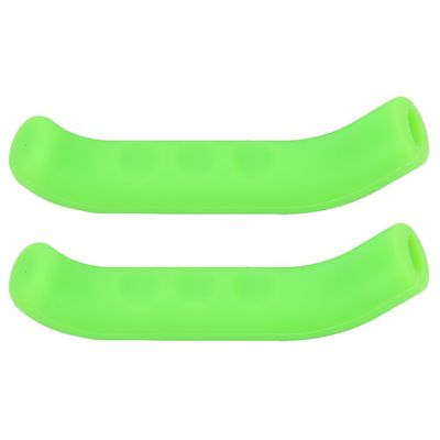 Dilwe Brake Lever Cover, 1 Pair Silicone Anti-Slip Brake Lever Sleeve Handle for Most Mountain Road Bikes (Green)