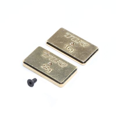 Team Losi Racing Rear Brass Weight Set, 16g & 25g: 22 5.0, TLR331041