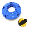 MC MOTOPARTS NIMBLE Blue Gold CNC Quick Lock Fuel Gas Cap Compatible with F4 2010-2013 view 2