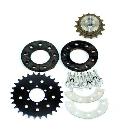 Bike Spoke Wheel Chainwheel 28T Bicycle Sprocket for Spokes Mount Bike Left Drive Kit Replacement Parts Spokes Gear Set (kit 2)