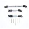 GPM For Traxxas TRX-4 Trail Defender Crawler Upgrade Parts Aluminum Front Adjustable Steering Link & Suspension Link - 3Pcs Set Silver view 1