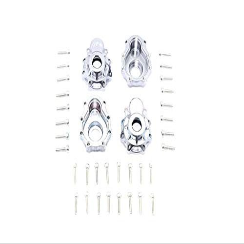 GPM For Traxxas TRX-4 Trail Defender Crawler Upgrade Parts Aluminum Outer Portal Drive Housing (Front And Rear) - 4Pcs Set Silver