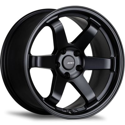AVID.1 AV-06 Matte Black 17x8 Custom Wheel Fits 5x100 Bolt Pattern with +35 Offset Lightweight Performance Alloy Wheel Aggressive Street Style & Track-Ready Car Accessories