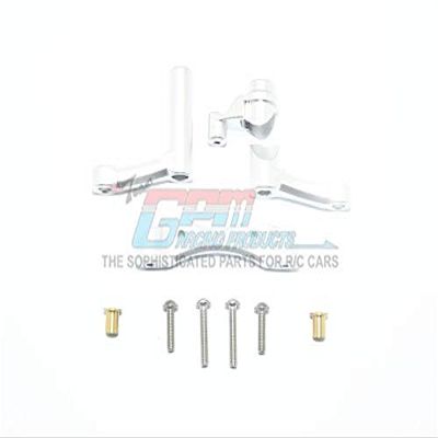 1:10 Baja Rey/Rock Rey/Hammer Rey U4 Upgrade Parts Aluminum Steering Assembly - 1 Set Silver
