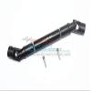 GPM For Losi 1/6 Super Baja Rey 4X4 Desert Truck Upgrade Parts Harden Steel #45 Thickened Rear Drive Shaft (Cross Head Design) - 1Pc Set Black view 1